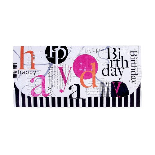 Voucher Envelope Large - Modern Vibes Happy Birthday