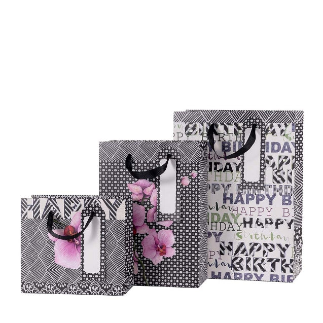 Gift Bag Assorted Set of 3 Orchid