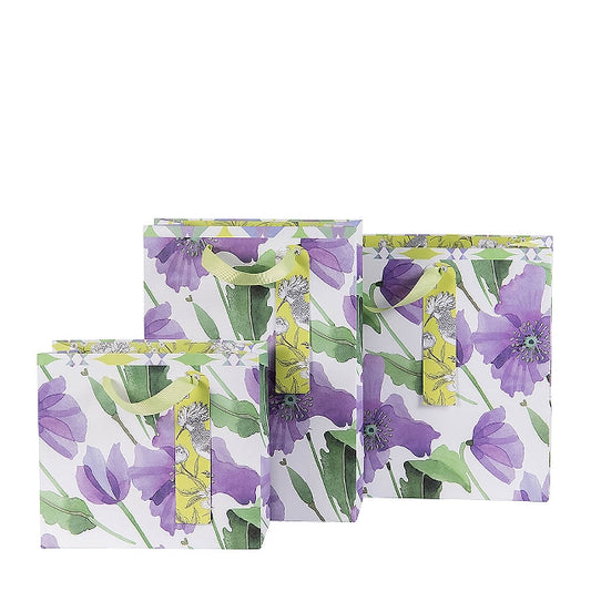 Gift Bag Assorted Set of 3 Clematis