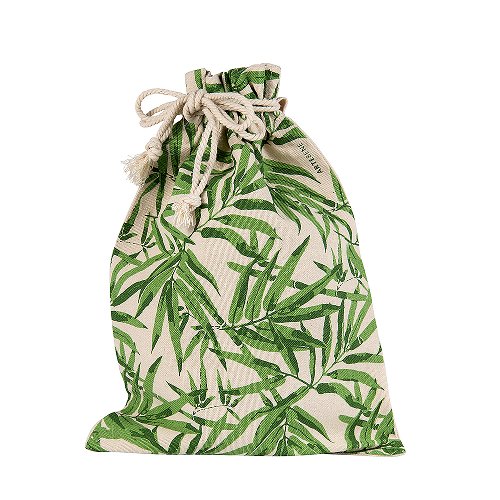 Large Fabric Gift Bag - Bamboo Leaves