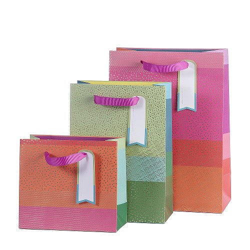 gift bags/triple assorted/18x16x8/