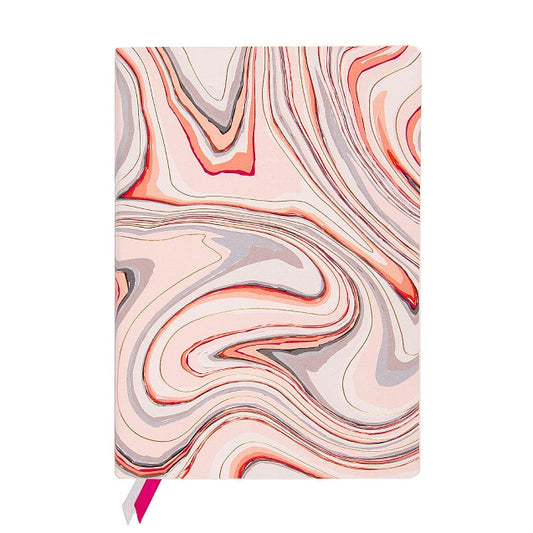 Majoie Journal - Pink Marble Swirl