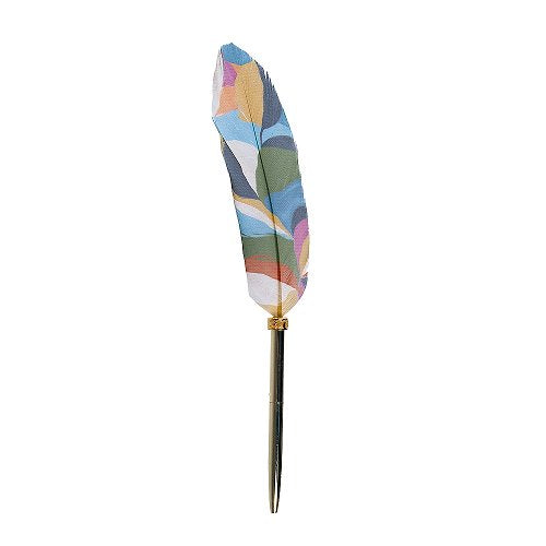 Multicolour Feather Pen