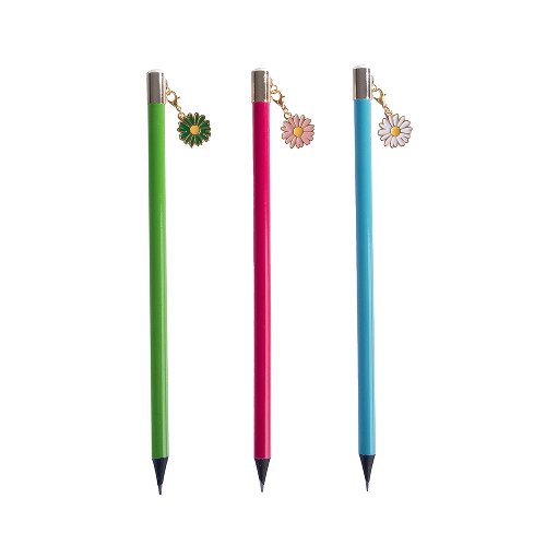 Metal Flowers Lead pencil Assorted