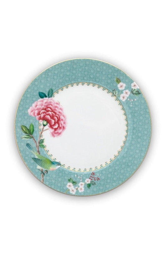 Plate Blushing Birds Blue 21cm