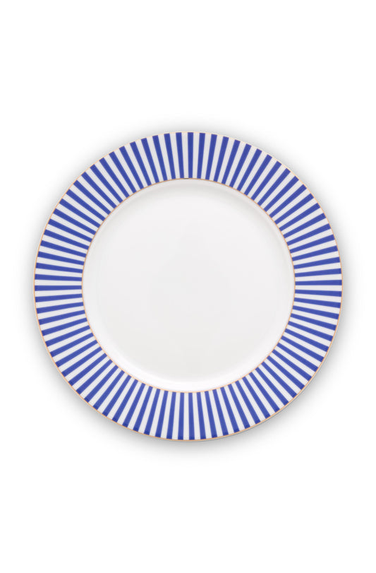 Plate Royal Stripes Blue 21cm