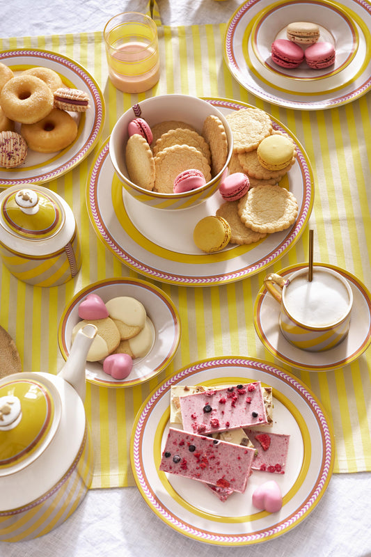 Plate Pip Chique Stripes Yellow 23cm