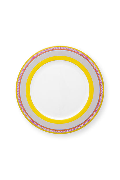 Deep Plate Pip Chique Stripes Yellow 23.5cm