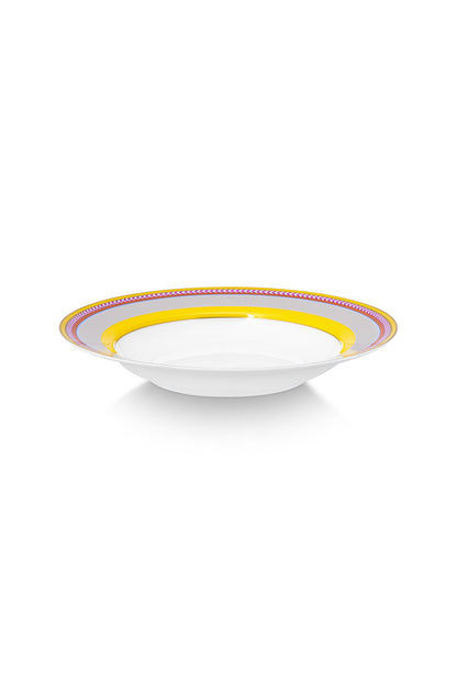 Mug Large with Ear Pip Chique Stripes Yellow 350ml