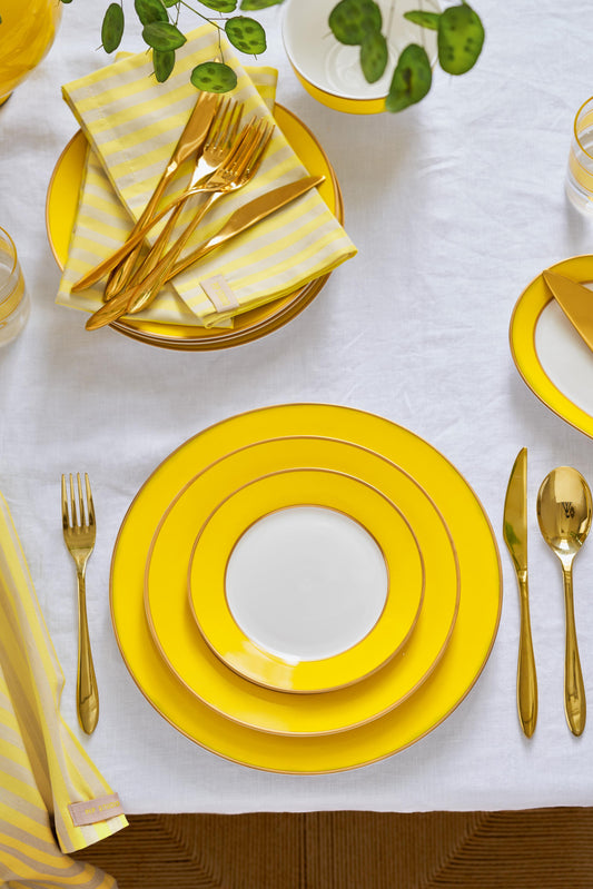 Plate Pip Chique Gold-Yellow 23cm
