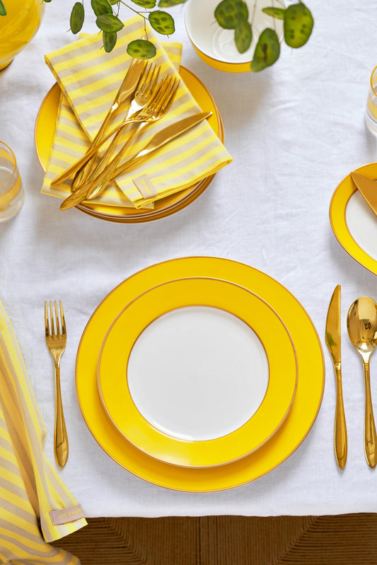 Plate Pip Chique Gold-Yellow 28cm