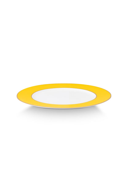 Plate Metal Yellow 32cm
