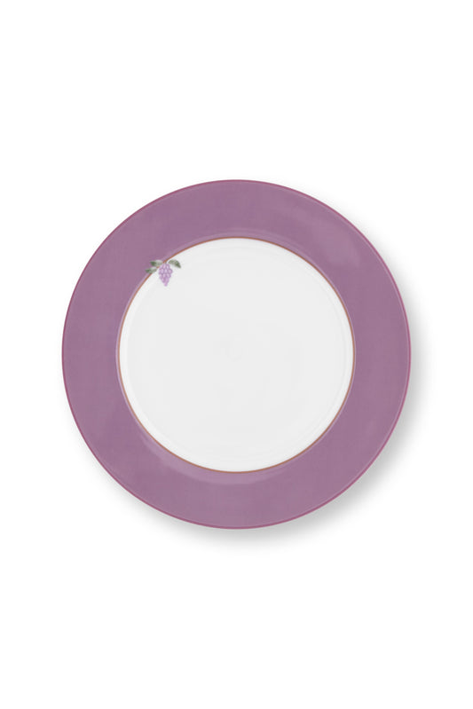 Plate Lily & Lotus Uni Lilac 21cm