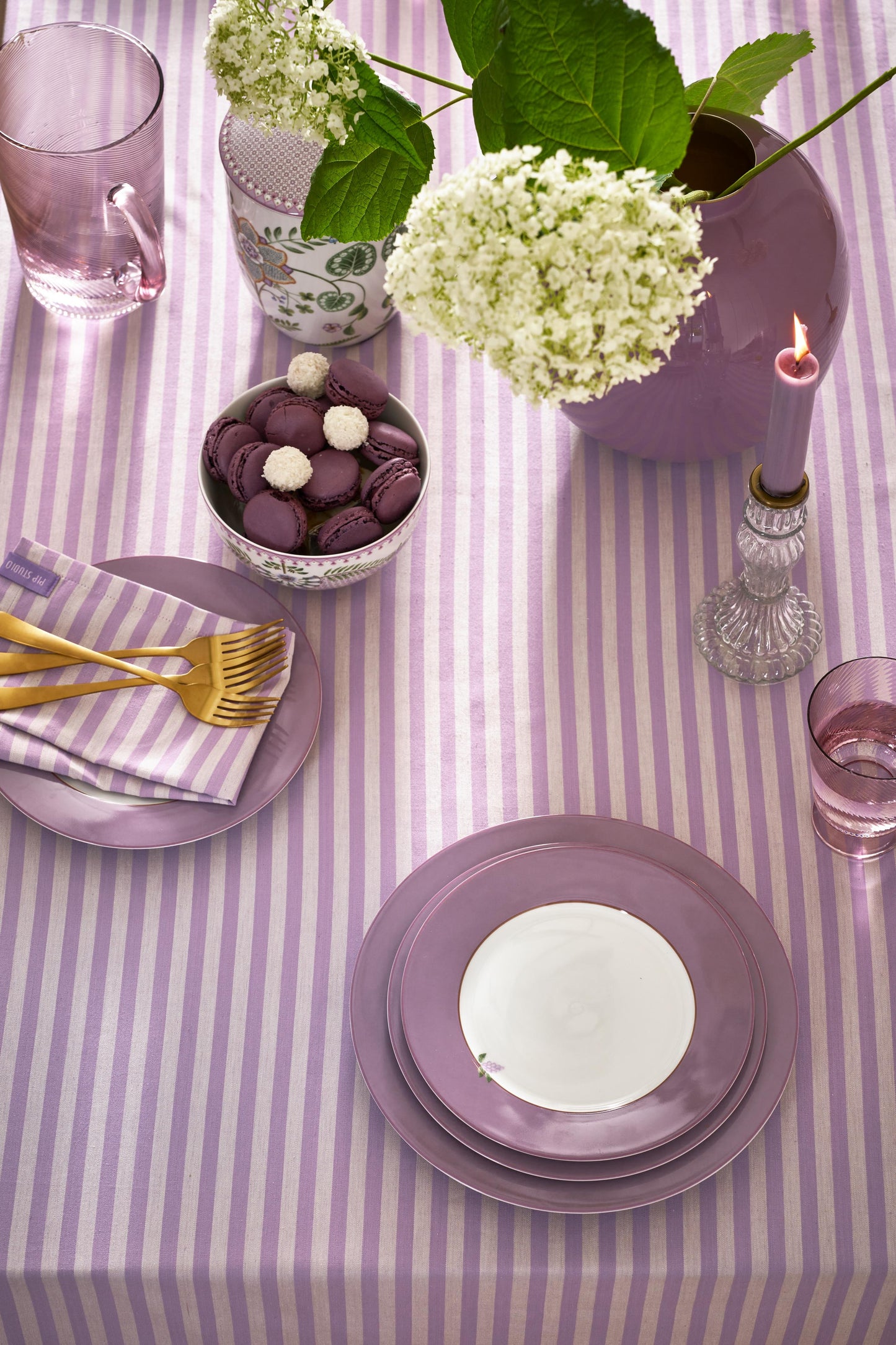 Plate Lily & Lotus Uni Lilac 21cm