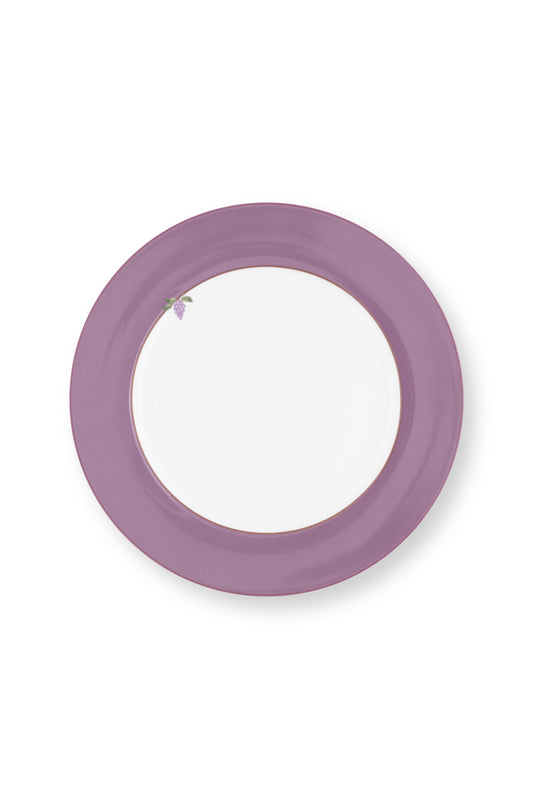Plate Lily & Lotus Uni Lilac 23cm