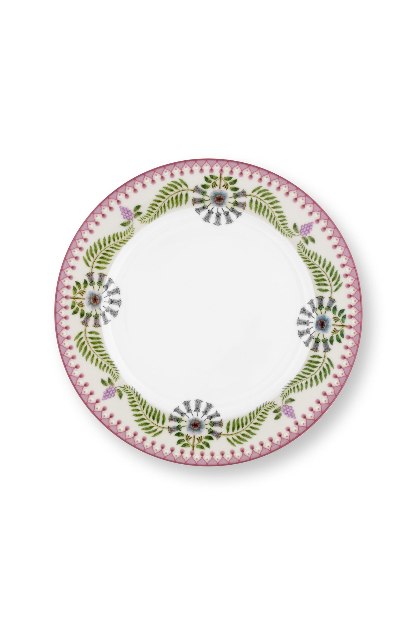 Plate Lily & Lotus Off White 23cm