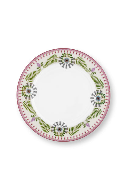 Plate Lily & Lotus Off White 23cm