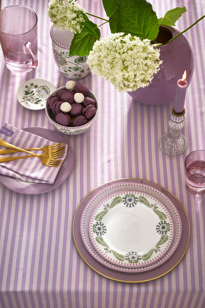 Plate Lily & Lotus Off White 23cm