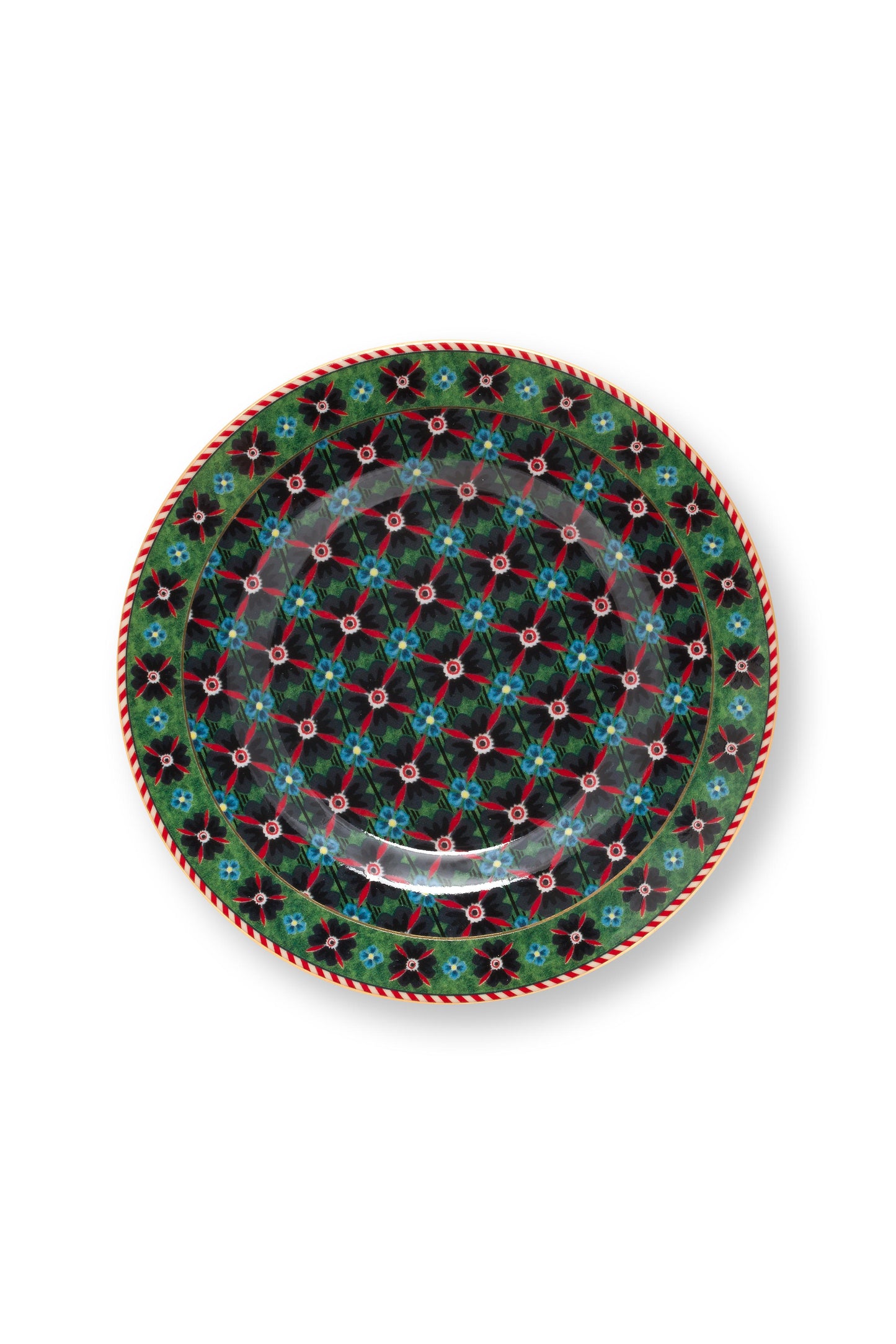 Petit Four Plate Clover Green 12cm