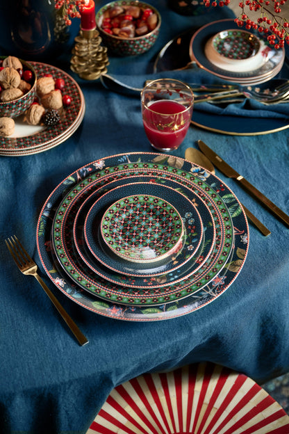 Petit Four Plate Clover Green 12cm