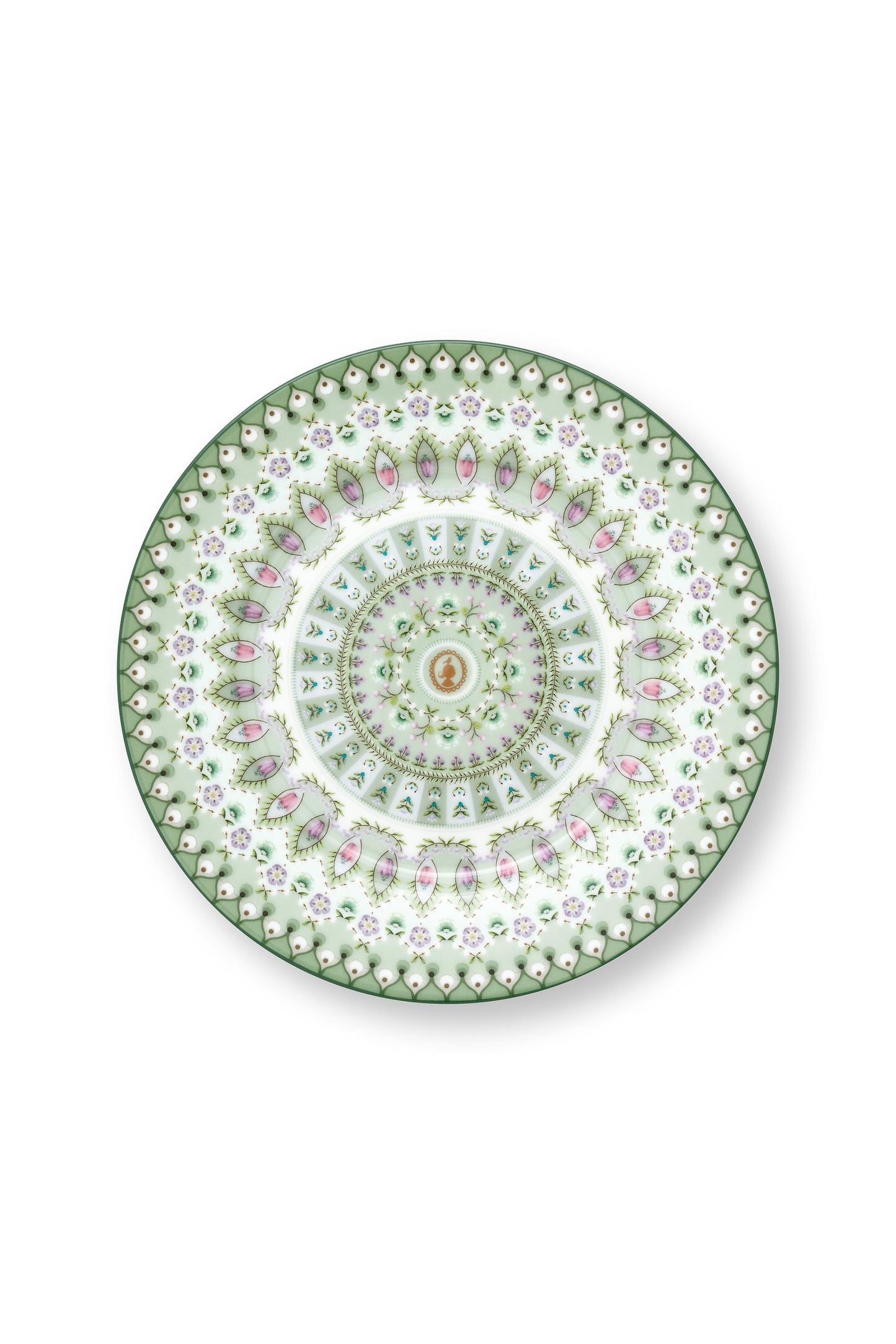 Plate Lily & Lotus Moon Delight Light Green 17cm
