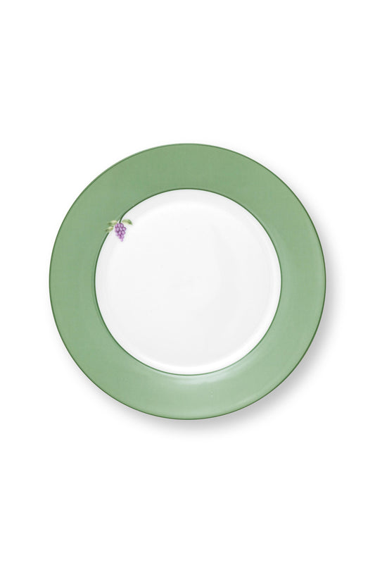 Plate Lily & Lotus Uni Light Green 21cm