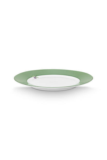 Plate Lily & Lotus Uni Light Green 21cm