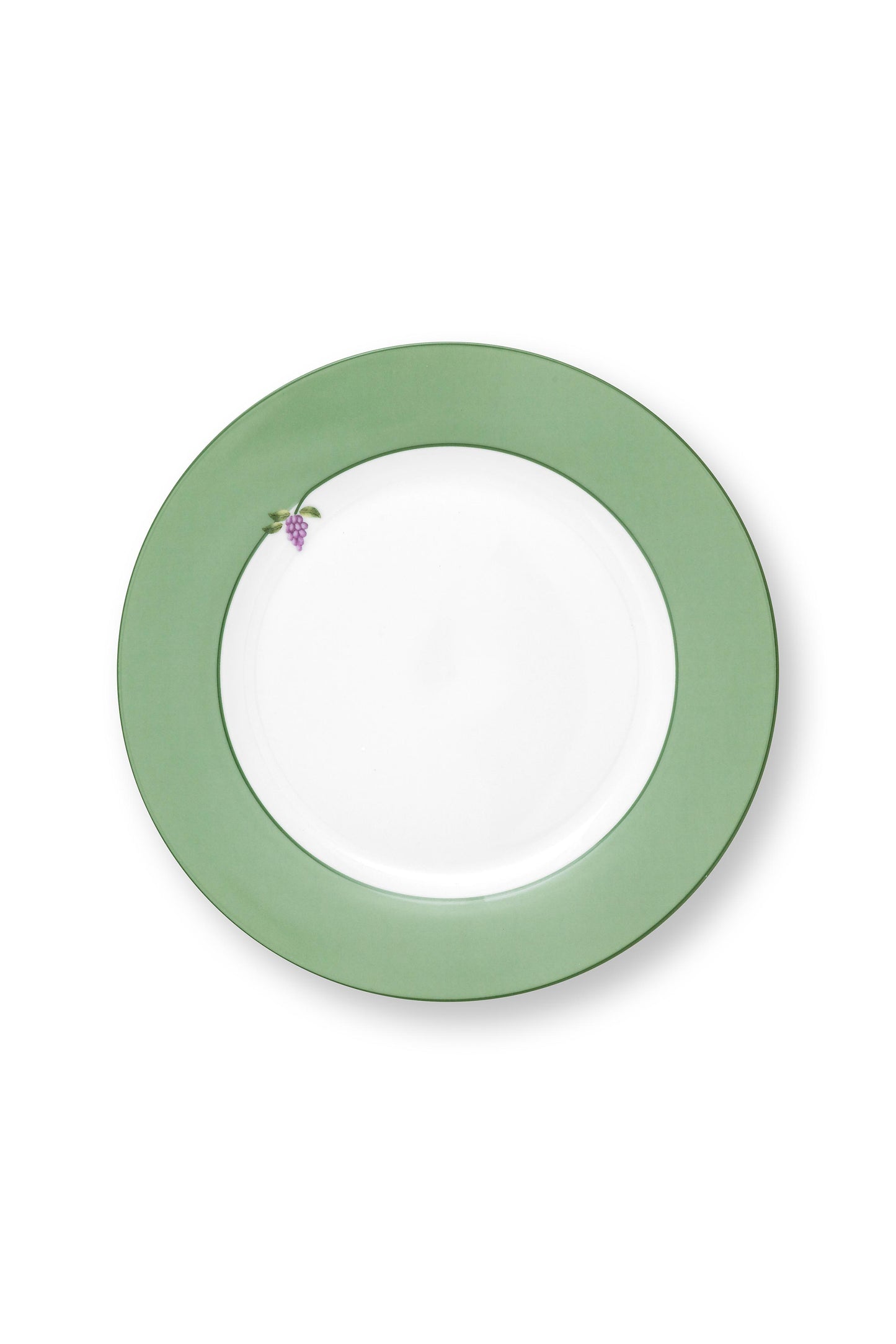 Plate Lily & Lotus Uni Light Green 23cm