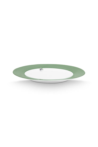 Plate Lily & Lotus Uni Light Green 26.5cm