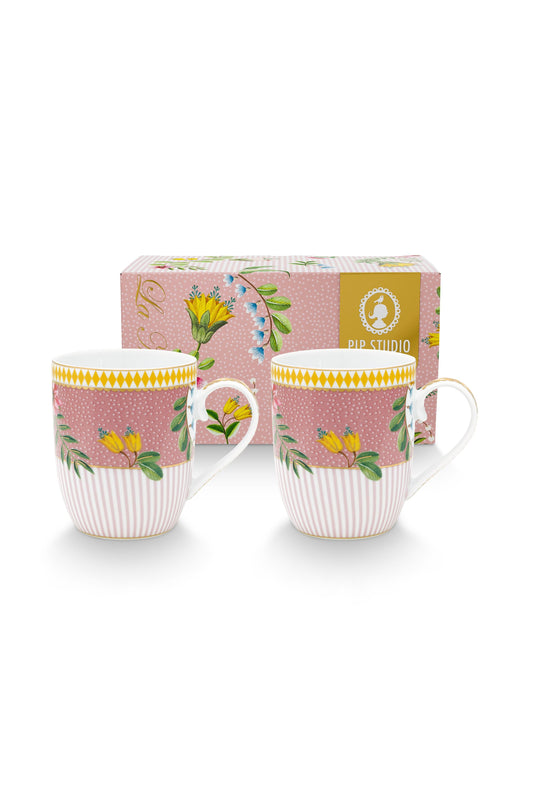 Gift Set of 2 Mug Small La Majorelle Pink 145ml