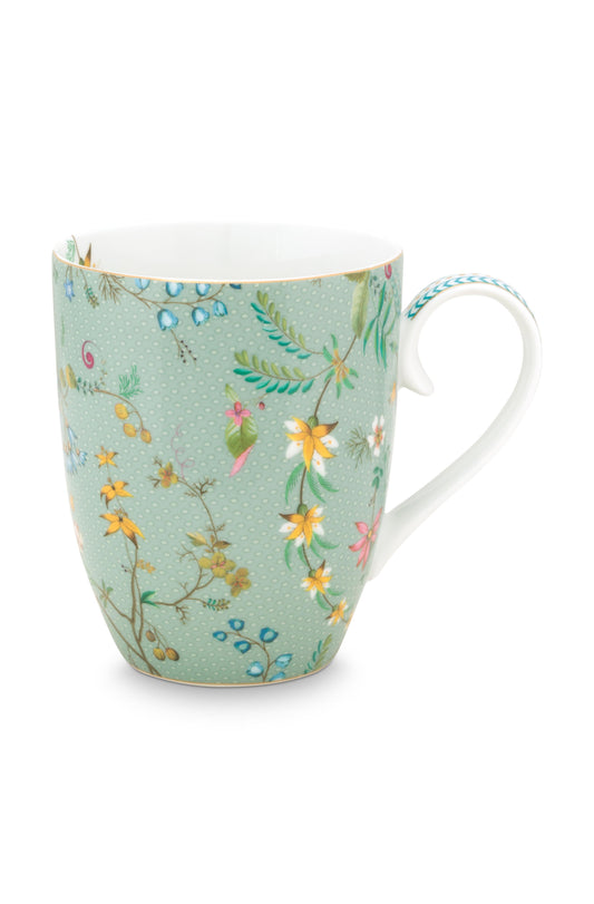 Mug Large Jolie Flowers Blue 350ml