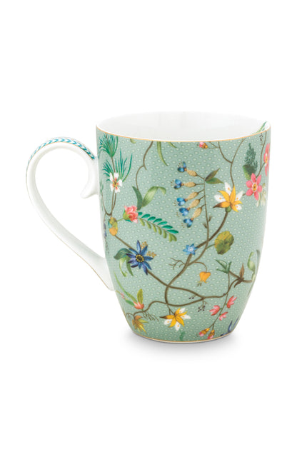 Mug Large Jolie Flowers Blue 350ml