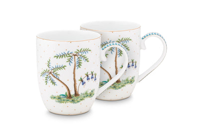 Gift Set of 2 Mugs Small Jolie Dots Gold 145ml