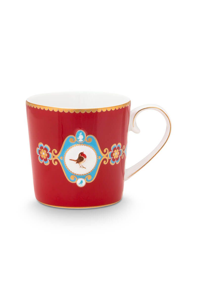 Mug Small Love Birds Medallion Red 150ml