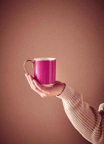 Mug Large with Ear Pip Chique Gold-Pink 350ml