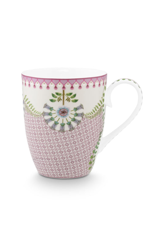 Mug Large Lily & Lotus Tiles Lilac 350ml