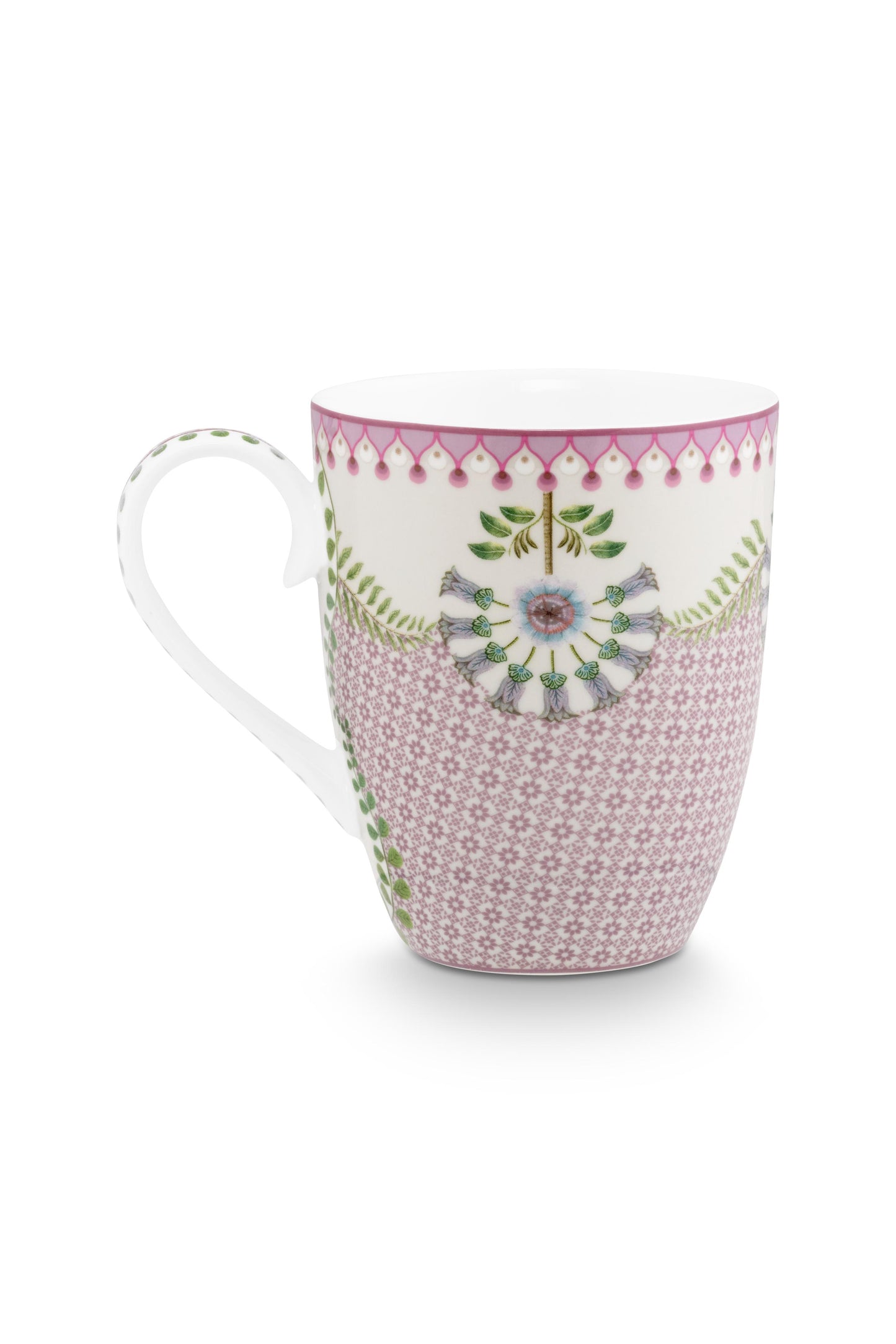 Mug Large Lily & Lotus Tiles Lilac 350ml
