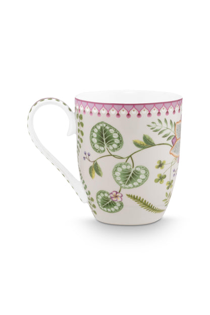 Mug XL Lily & Lotus Off White 450ml