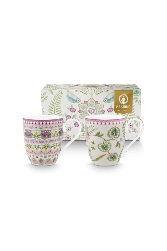 Gift Set of 2 Mugs XL Lily & Lotus 450ml