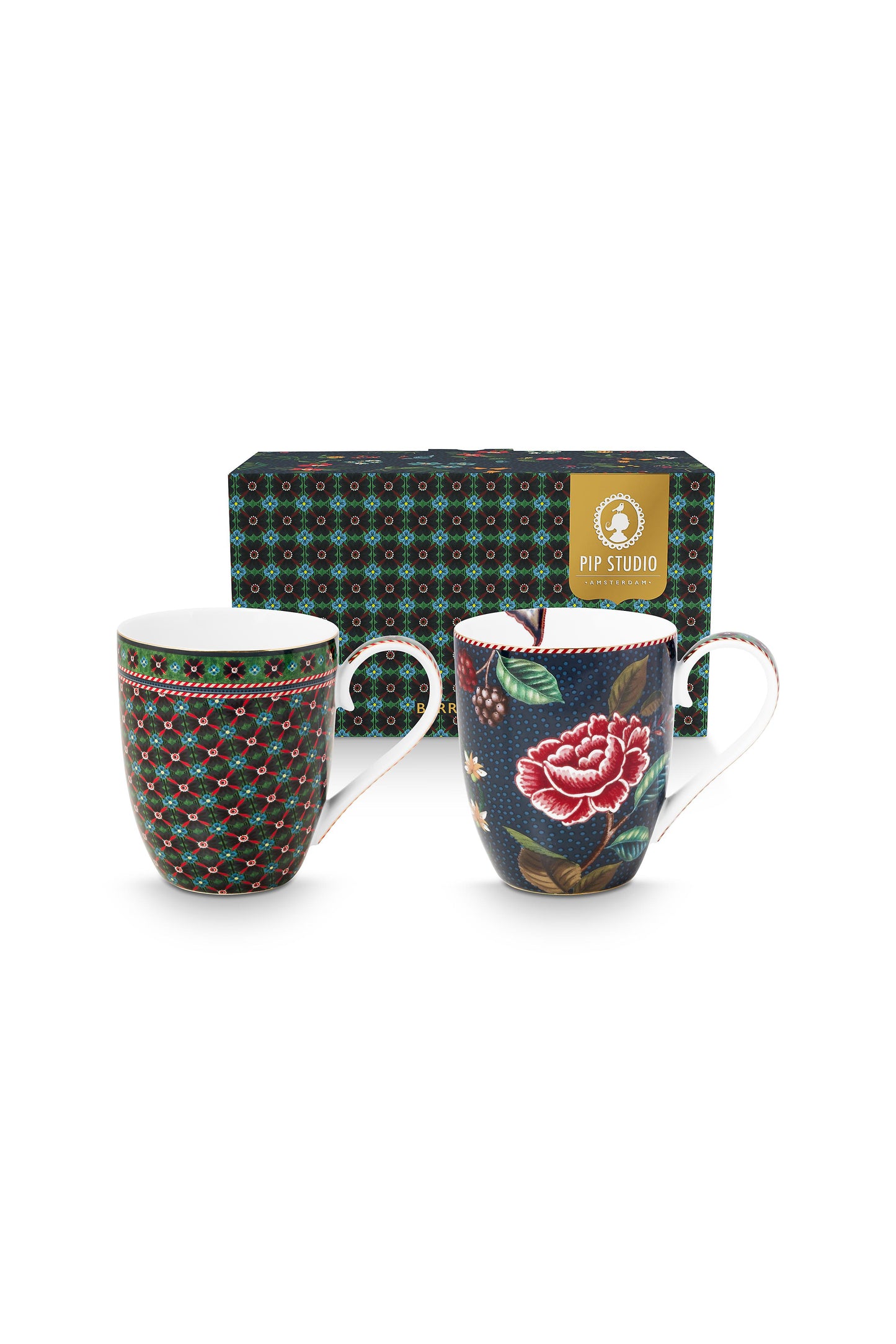 Gift Set of 2 Mugs XL Berry Blues 450ml