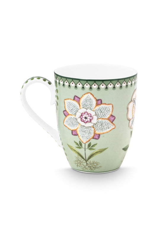 Mug Large Lily & Lotus Light Green 350ml