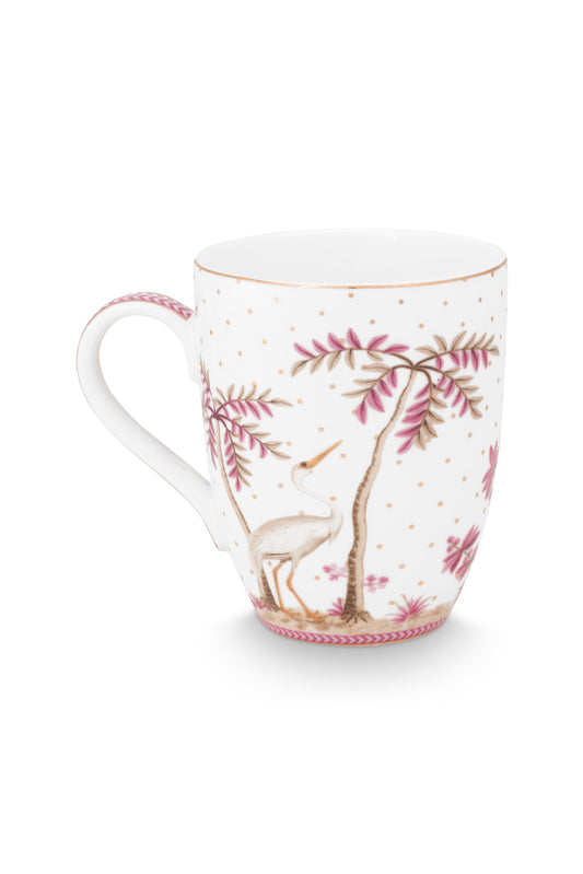Mug Large Jolie Dots Gold Pink 350ml