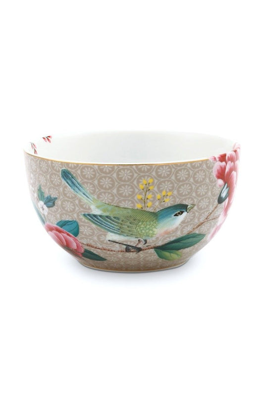 Bowl Blushing Birds Khaki 12cm