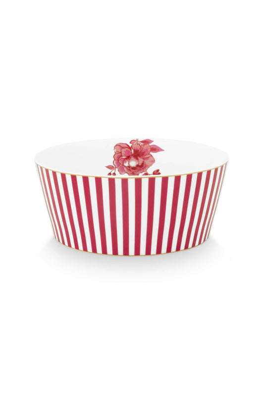 Bowl Royal Stripes Dark Pink 15cm