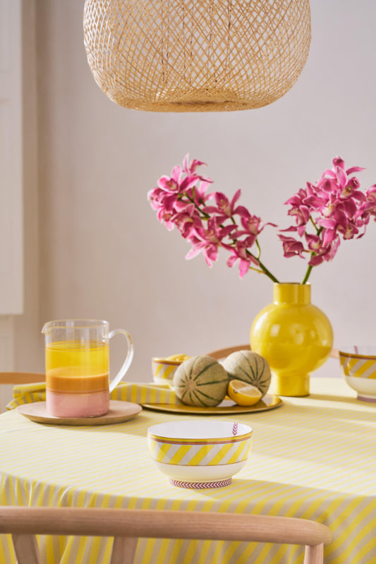 Bowl Pip Chique Stripes Yellow 18cm