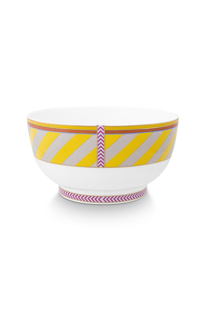 Cup & Saucer Pip Chique Stripes Yellow 220ml