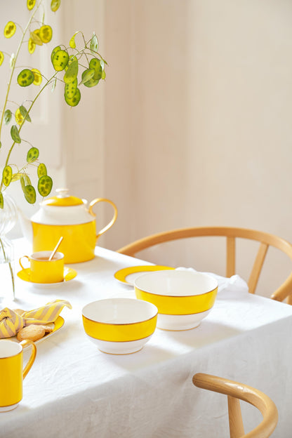Bowl Pip Chique Gold-Yellow 18cm