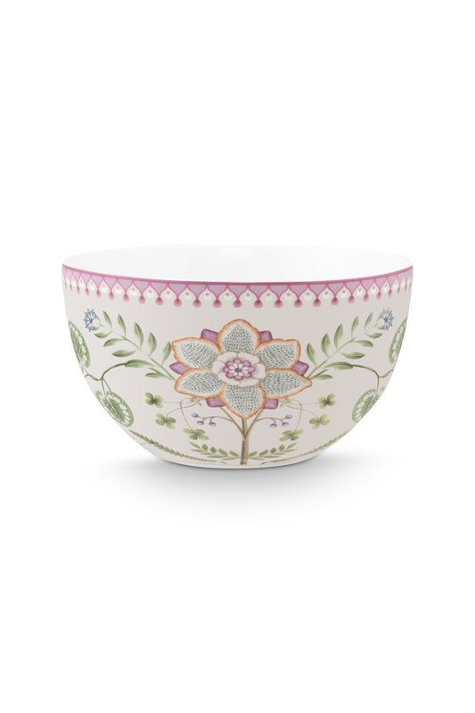 Bowl Lily & Lotus Off White 18cm