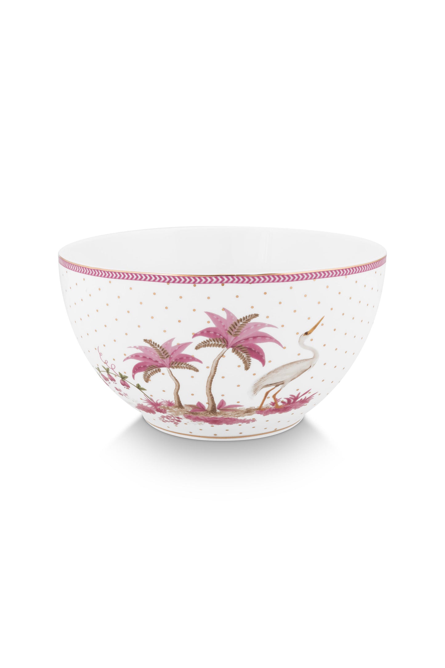 Bowl Jolie Dots Gold Pink 18cm