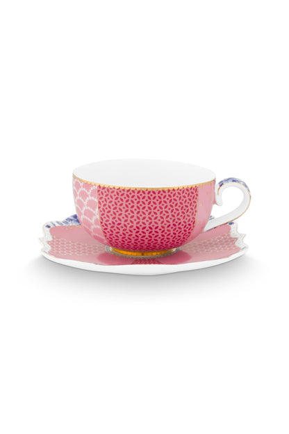 Espresso Cup and Saucer Royal Pink 125ml
